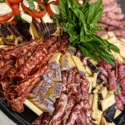 Artisan meat and cheese tray